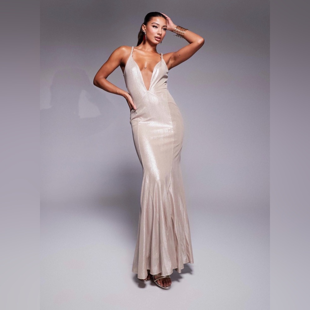 ASOS Design gold dress